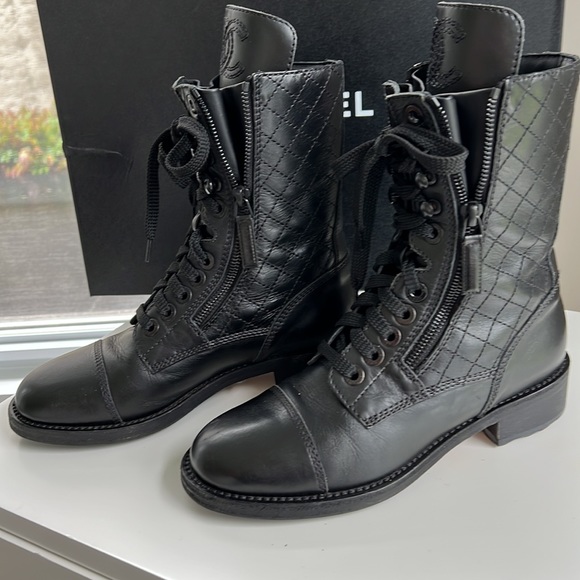 CHANEL Combat Boots - Picture 6 of 9